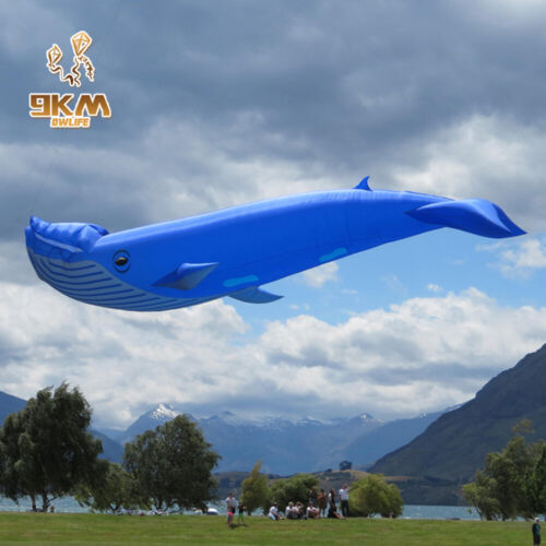 9KM 9m Whale Line Laundry Kite Soft Inflatable 30D Ripstop Nylon Fabric with Bag - Picture 1 of 6