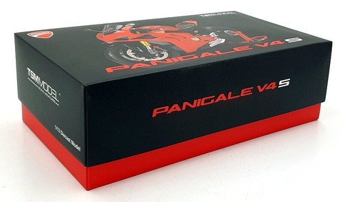 Modellino TSM scala 1/12 TSMMC0016 - Moto Ducati Panigae V4 S - Rosso - Foto 5 di 6