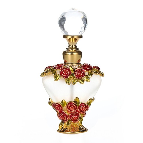 Botellas de perfume vintage de corazón de 5 ml vacías recargables botella de aceite esencial Red Bird - Imagen 3 de 6