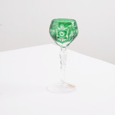 Nachtmann Römer Likörglas Traube Kristall Grün Überfangglas