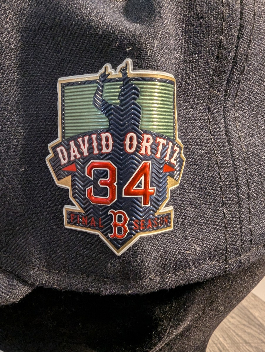 Boston Red Sox David Ortiz Final Season Hat 7 1/4 New Era Boston Red Sox David Ortiz Final Season Hat 7 1/4 New Era