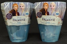 Lot of 2 Disney Frozen 2 Surprise Puzzle in Plastic Gem Reusable Case 48 Pc NEW 