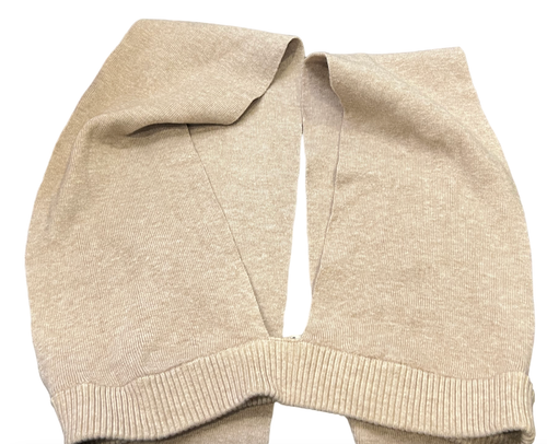 FREE PEOPLE INTIMATELY OATMEAL 100 WAYS CONVERTIBLE SWEATER BRALETTE TOP LARGE - Picture 6 of 9