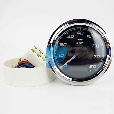 8K Boat Tachometer Marine Tacho Meter Gge LCD Ho... – Vicedeal - Foto 3