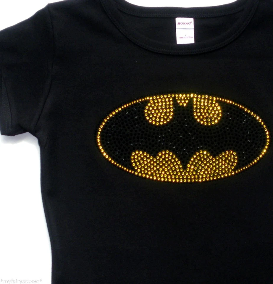 9.5" Batman hierro sobre estrás transferencia para Batman o Batgirl disfraz de superhéroe Foto 2 de 3