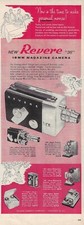 Revere 36 16MM Camera 1955 Print Ad Various photo equipment