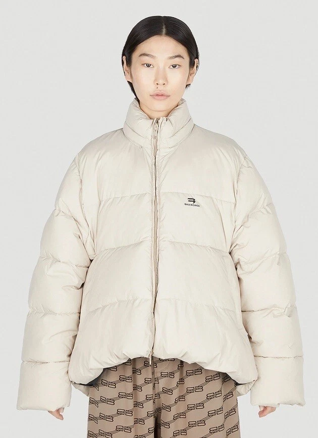 Balenciaga Beige Down Puffer Jacket FR34 US2 - Image 4 of 4