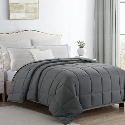 HOMBYS Oversized King Comforter 120x98 Lightweight Down Alternative Comforter...