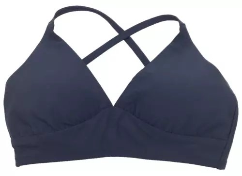 CALIA Women's Triangle Bikini Top, Darker Ardosia Slate, S
