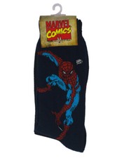 Spider-Man Crew Height Socks 2-Pair Pack Athletic Casual Marvel Classic Heroes