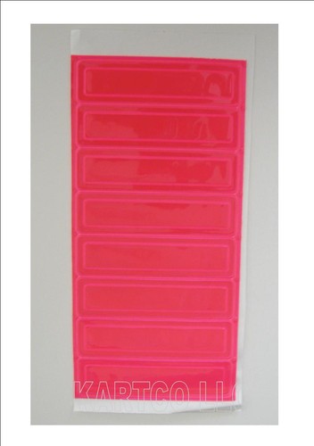 PRISMATIC REFLECTIVE STICKERS - PINK - Picture 2 of 3
