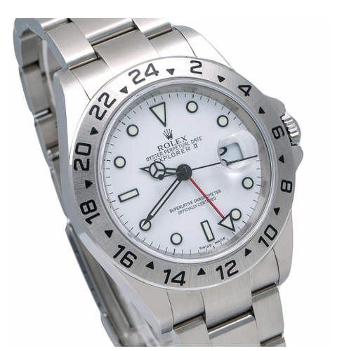 ROLEX EXPLORER II 16570 40MM WHITE DIAL 