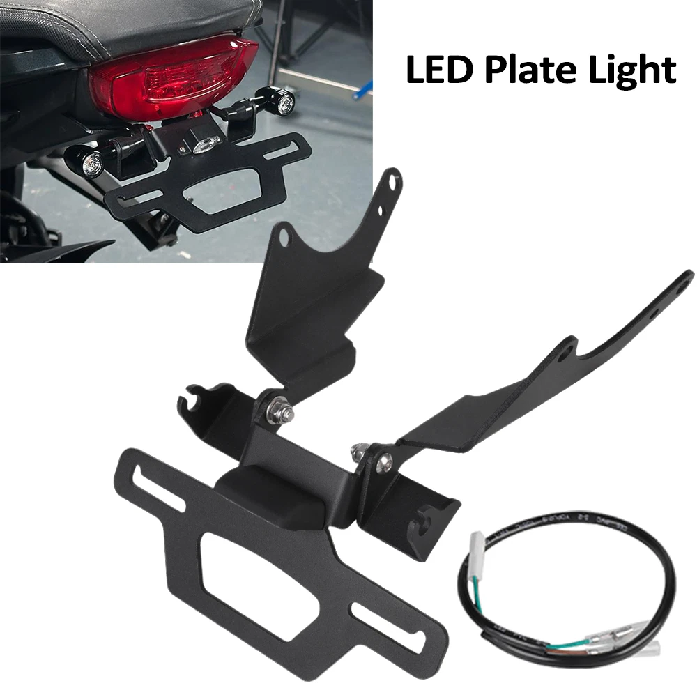 Soporte Trasero Para Matrícula De Moto Honda CB 650R 2024-2025: Aluminio Y Acero Inoxidable