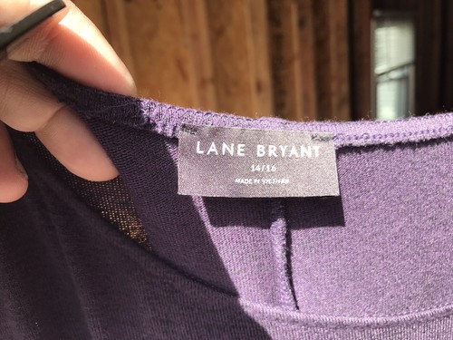 Lane Bryant Jumpsuit Women 14/16 Asymmetrical Off the Shoulder Elastic Waist - Picture 6 of 9