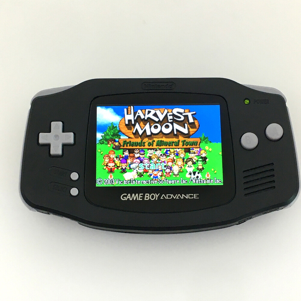 Rejse forestille bælte BLACK GBA Game Boy Advance Game Console with V2 iPS Backlight LCD MOD  System | eBay