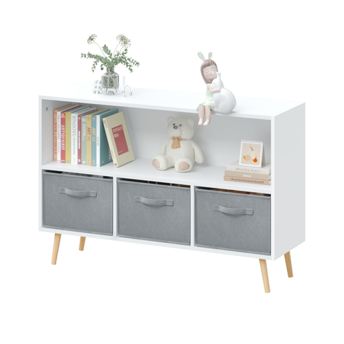 Kids Toy Storage Organizer Toddler Storage Cabinet Bookshelf Storage Organizer - Picture 17 of 31