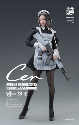 I8 Toys 501S614-C 1/6 Serene Hound Cer Cerberus Maid Team 12'' Action Figure Toy