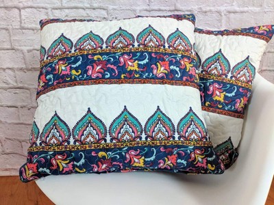 Dada Bedding Set Of 2 Bohemian Earthy Floral Paisley Throw Pillow