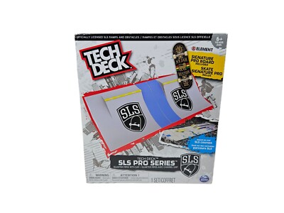 Tech Deck SLS Pro Series Quarter Pipes With Gap Signature Pro Board Included NEW