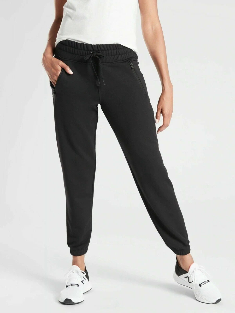 NWT $89 Athleta Recover Bounce Back Jogger Sweatpants, Black Size 1X