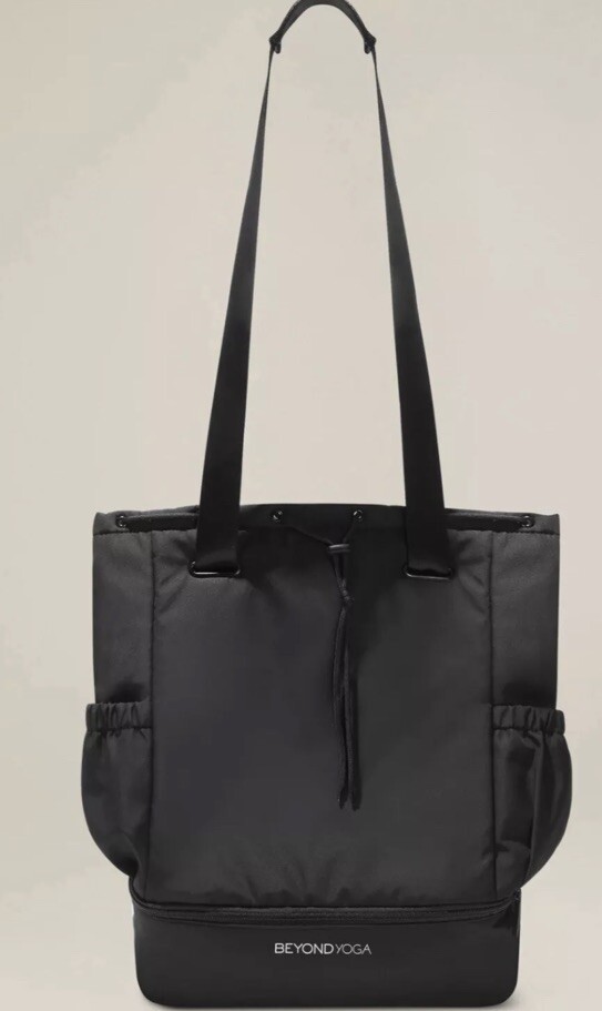 BEYOND YOGA Convertible Gym Bag Backpack -Black Back Pack 