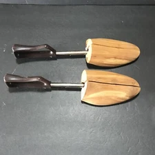 Vintage Florsheim Rochester Travel Tree Shoe Keepers Stretchers Pair Wood # L-5