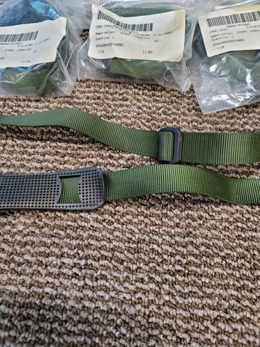 10 Military Duffle Gym Bag Shoulder Carrying Strap Canvas Padded Green 50" - Picture 3 of 8