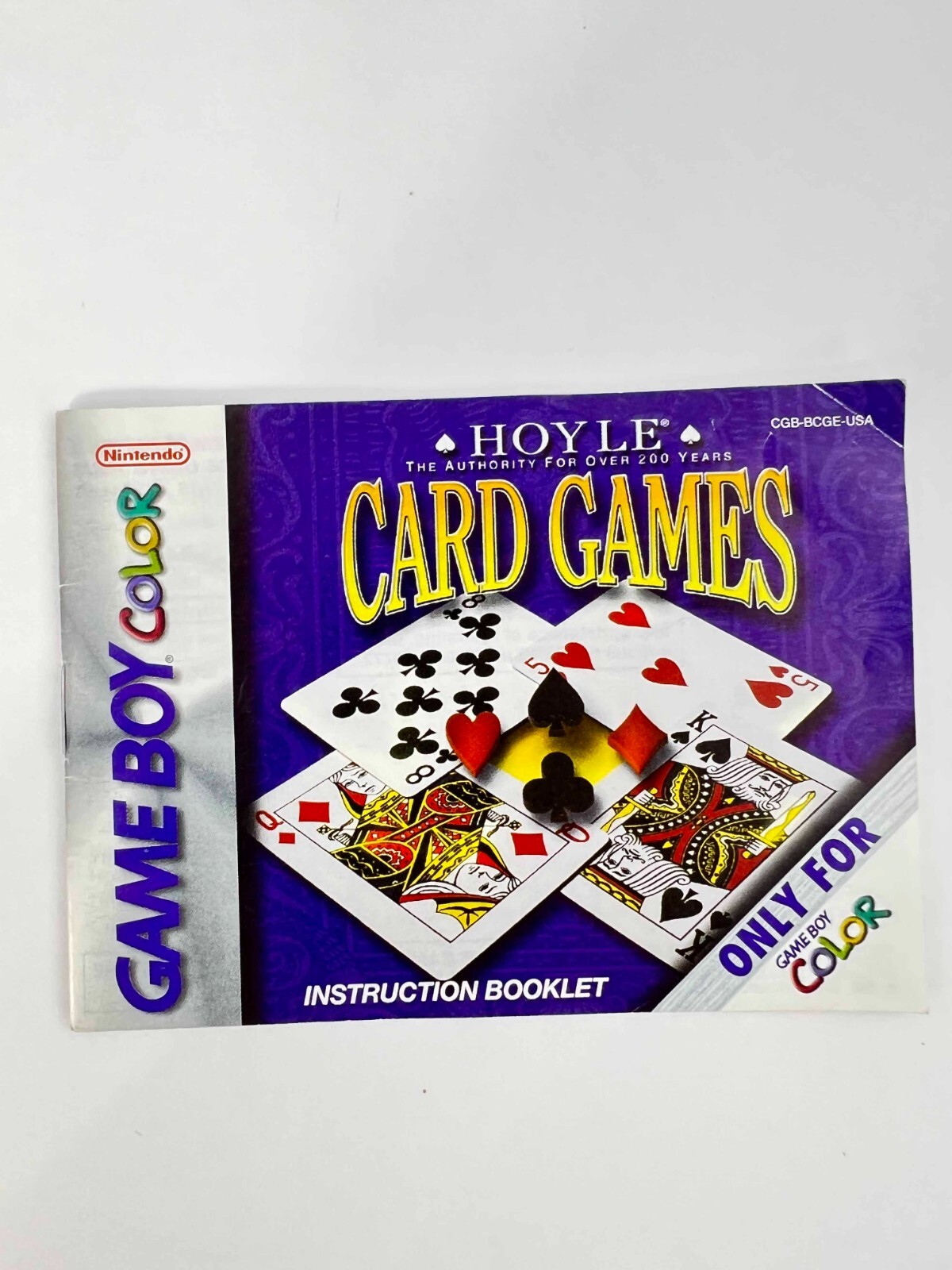 Hoyle Card Games Game Cartridge & Manual Included Nintendo Game Boy