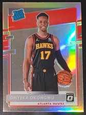 Onyeka Okongwu 2020-21 Donruss Optic HOLO SILVER PRIZM Rookie Card (no.156). rookie card picture