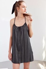 BDG URBAN OUTFITTERS Charlotte Yarn Dyed Striped Mini Slip Dress Size Small