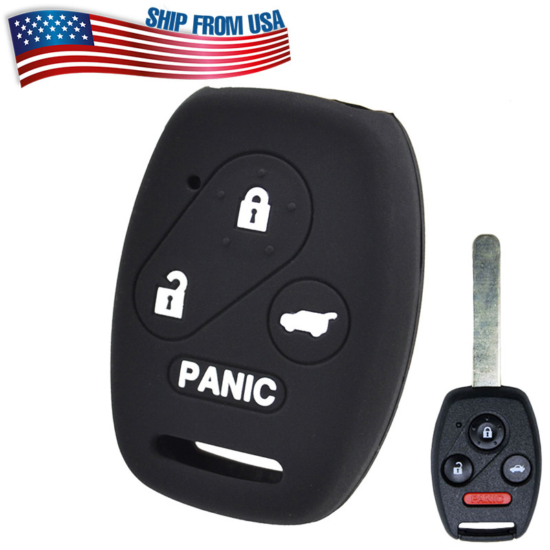 Силиконовый чехол-брелок для ключей Honda Accord Civic CR-V CR-Z Pilot с 4 кнопками