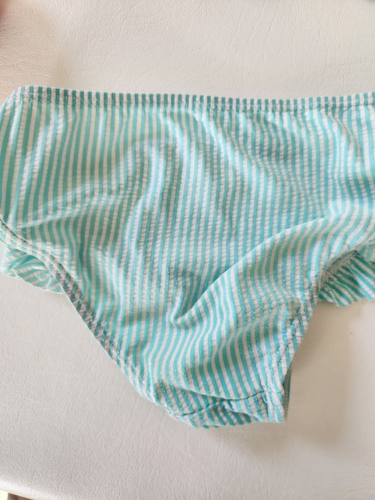 Lot 4 Girls Bikinis Classic Easy Fits Seersucker Turquoise Pink Size 5 - Picture 21 of 24