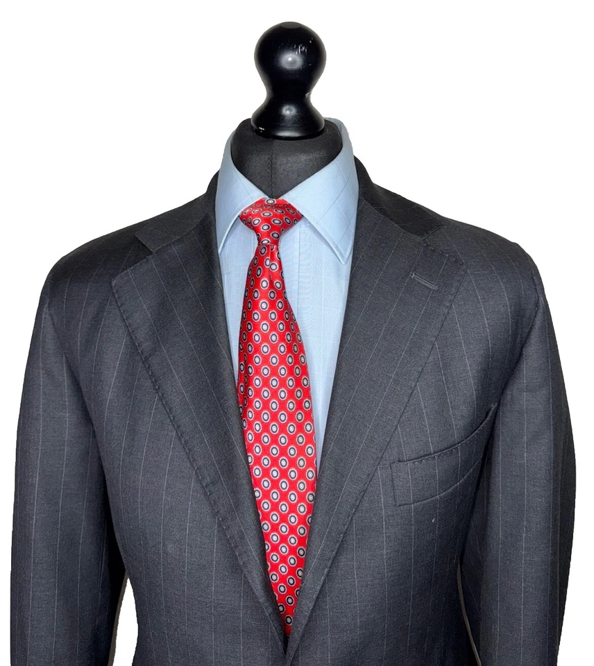 CHAQUETA/BLAZER TRAJE SARTORIAL A MEDIDA LARDINI PER ANTICA AJUSTE CLÁSICO: 42R Foto 3 de 4