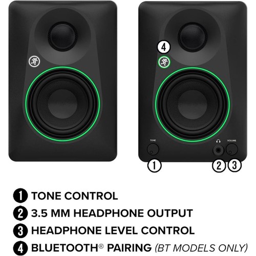 Mackie CR8BT Creative Reference Powered 8" Studio Monitors with Bluetooth - Picture 5 of 6