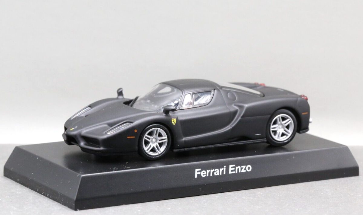 自動車 Ferrari Enzo Matte Black Kyosho Kyosho 1/64 Ferrari Collection 7 Karuwaza Ver Enzo (Type