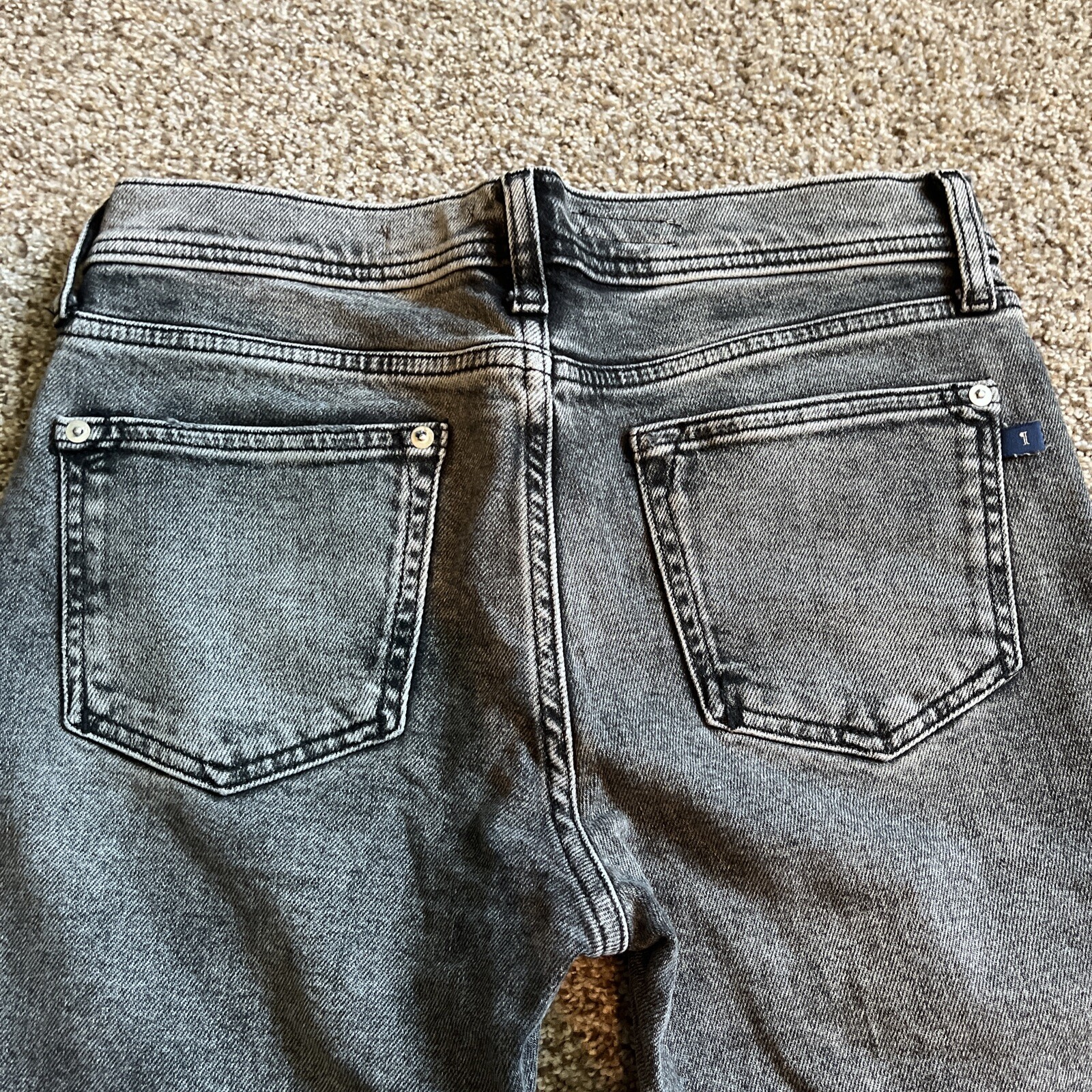 Pilcro and the Letterpress Jeans Womens 26 Black Slim Boyfriend Denim 28x28.5 - View 17