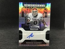 PERRION WINFREY 2023 Panini Chronicles Draft PRIZM SILVER AUTO RC OKLAHOMA 