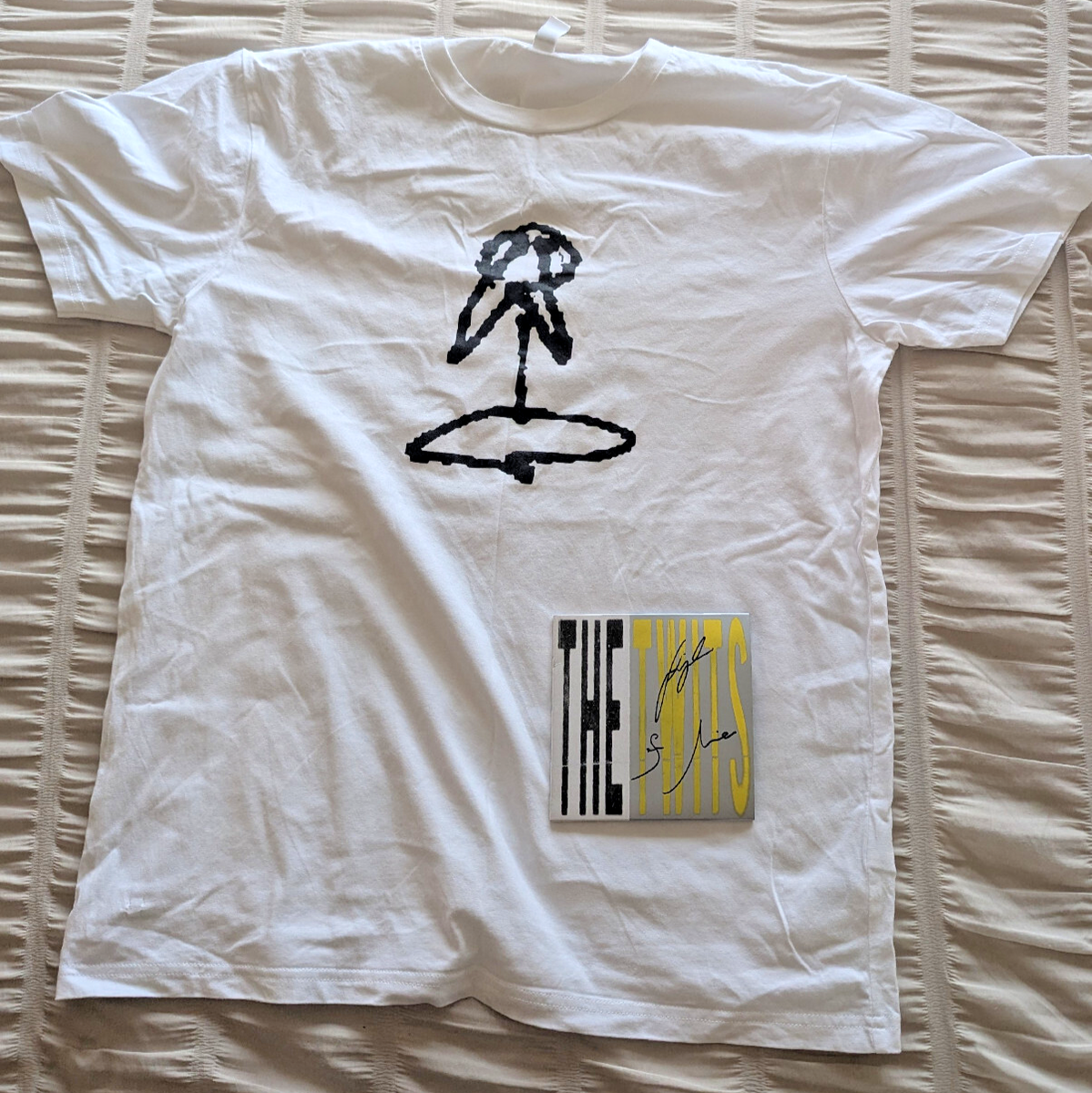 bar italia Quarrel T-Shirt Medium Unisex + The Twits Signed CD