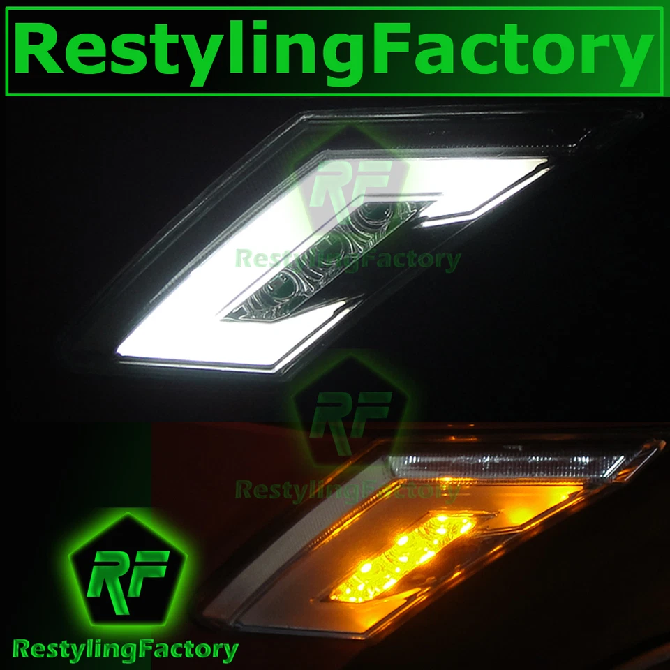 13-15 Subaru BRZ Blanco+Ámbar LED Lente Transparente Negro Marcador Lateral Luz de Repuesto Foto 2 de 2
