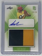 2021 LEAF PERFECT GAME GREEN IKE IRISH LOGO RC PATCH AUTO # 18/20