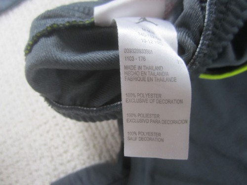 Jordan Sweatpants Youth Boys Medium Gray Yellow Jumpman Logo Pants Athletic - Picture 5 of 10