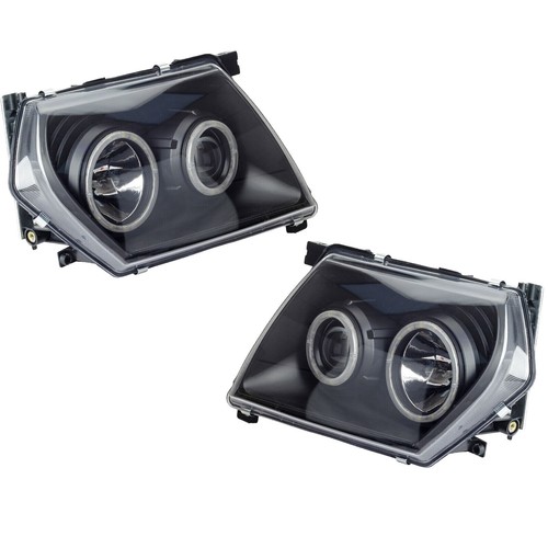 For Nissan Patrol GU 1997-2007 Head Light HeadLights Indicators Angel Eye LED - Picture 6 of 8
