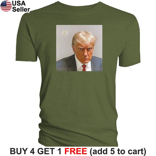 Camiseta Oficial Trump Mugshot Mug Shot Patriótica Política EE. UU. Americana MAGA - Imagen 14 de 32