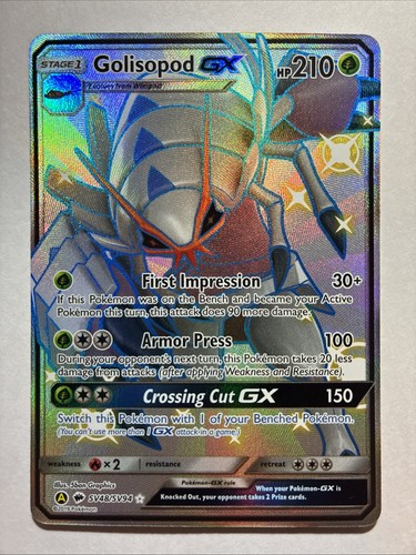 2019 Pokemon Golisopod GX SV48/SV94 Hidden Fates Shiny Vault Full Art TCG NM 26M