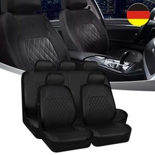 9 Stk. Auto Sitzbezug Sitzbezüge PU Kunstleder Schonbezüge Sitzauflage Universal