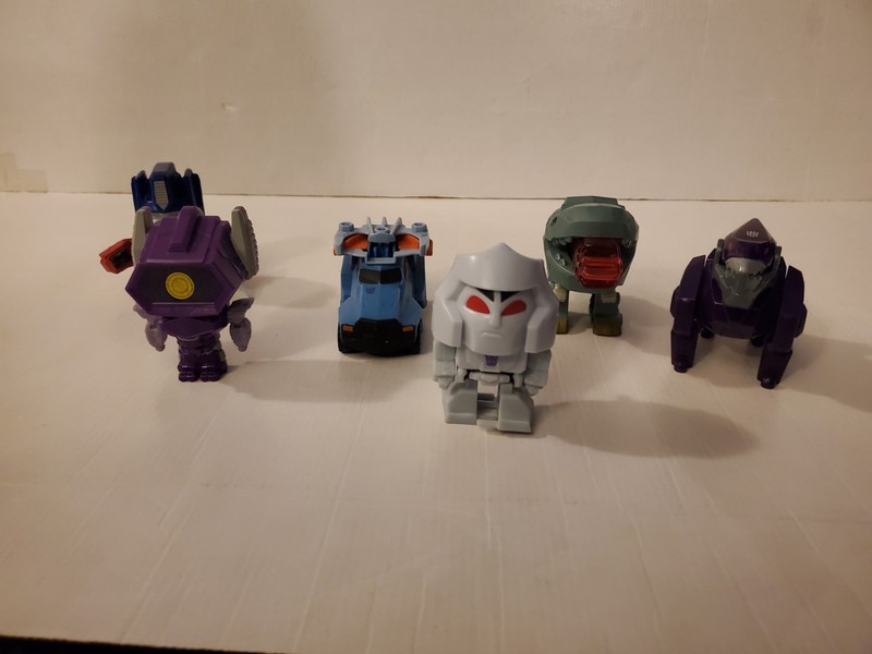 Lot Of 6 McDonald's Happy Meal Toy Transformers Decepticons Autobots Action Figs