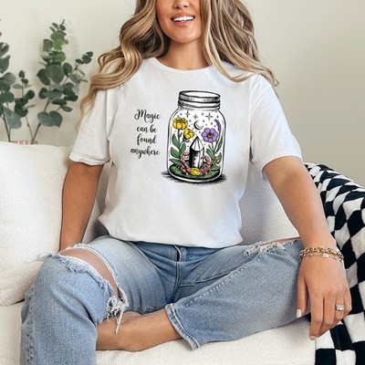 Magic Can Be Found Anywhere Damen Ring-Spun T-Shirt Mystisches Geschenk für Sie