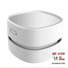 Desktop Vacuum Cleaner, Mini Table dust Sweeper Energy Saving,High White