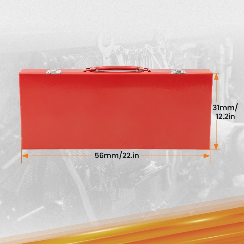 Jeu de 35 douilles à choc 1/2" de 8 à 32 mm Coffret Douille Longue à Chocs - Image 2 of 4