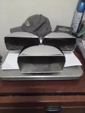 3 Vintage Cal Custom Stromberg 97 Tri Power Badger Chrome Air Scoops Model 40-30